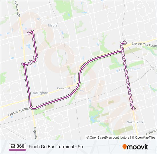 360 Bus Line Map