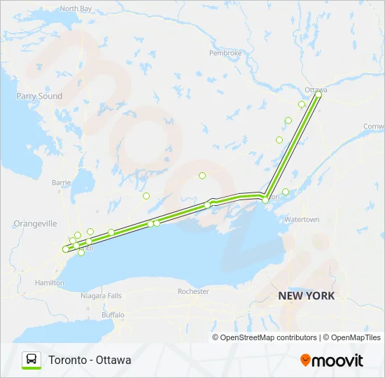 FLIXBUS 2700 Bus Line Map