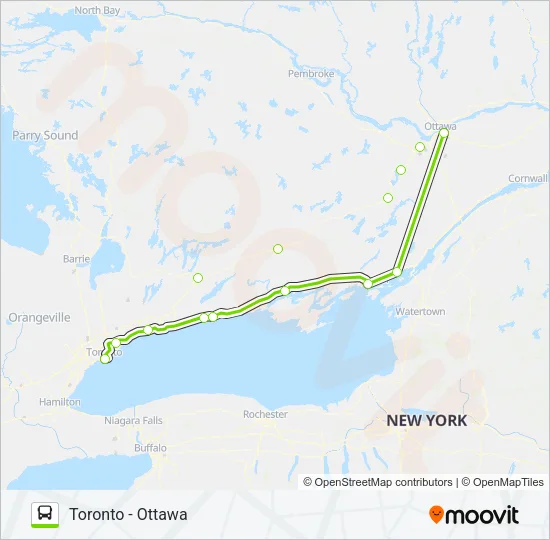 FLIXBUS 2700 Bus Line Map