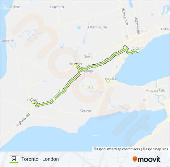 FLIXBUS 2702 Bus Line Map