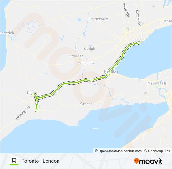 FLIXBUS 2702 Bus Line Map