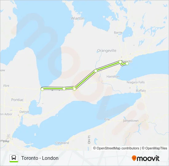 FLIXBUS 2702 Bus Line Map