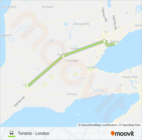 FLIXBUS 2702 Bus Line Map