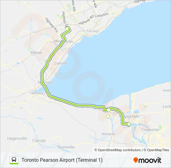 FLIXBUS 2704 Bus Line Map