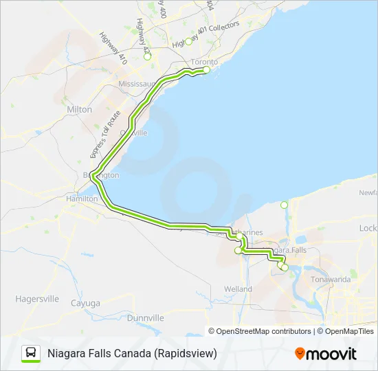 FLIXBUS 2704 Bus Line Map