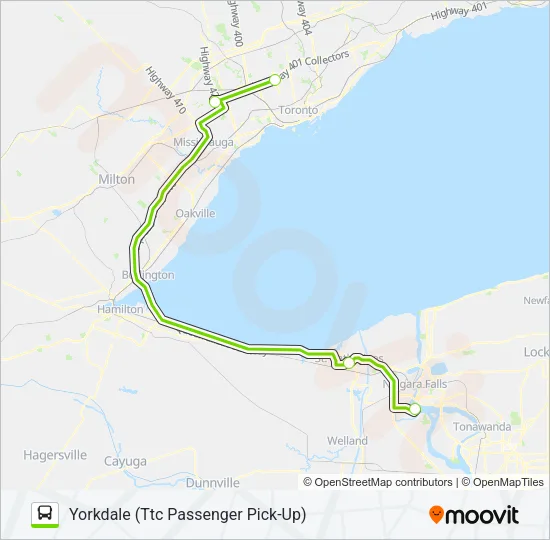 FLIXBUS 2704 Bus Line Map