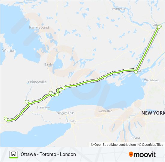 FLIXBUS 2710 Bus Line Map