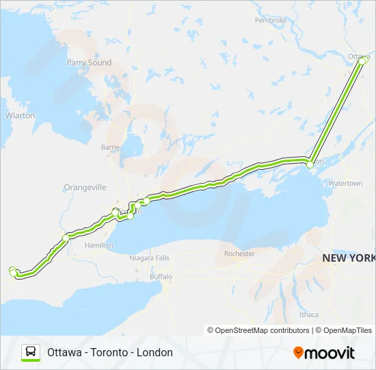 FLIXBUS 2710 Bus Line Map