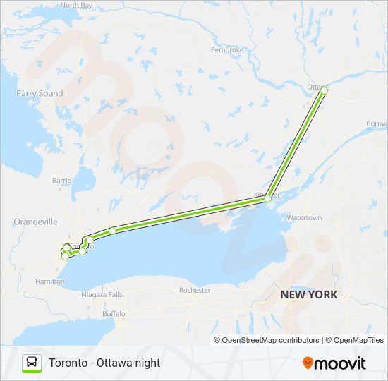 FLIXBUS N2700 bus Line Map