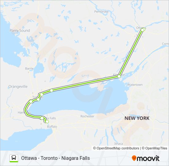 FLIXBUS 2709 Bus Line Map