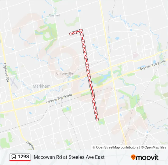 129S Bus Line Map