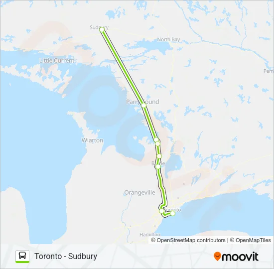 FLIXBUS 2708 Bus Line Map