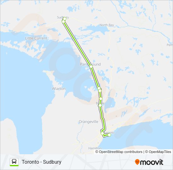 FLIXBUS 2708 Bus Line Map