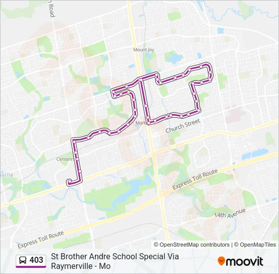 403 Bus Line Map
