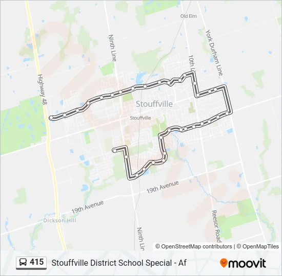 415 Bus Line Map