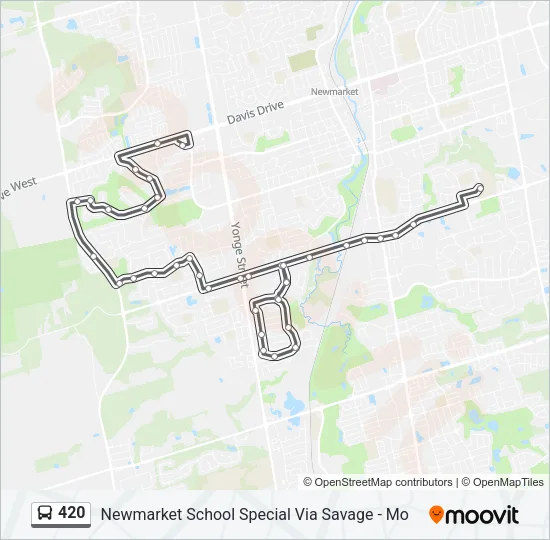 420 Bus Line Map