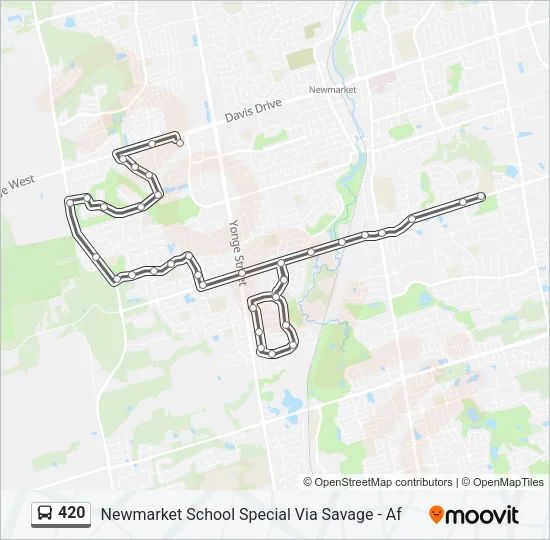 420 Bus Line Map