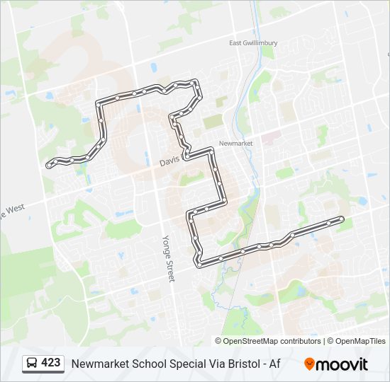 423 Bus Line Map