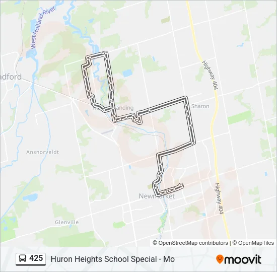 425 Bus Line Map