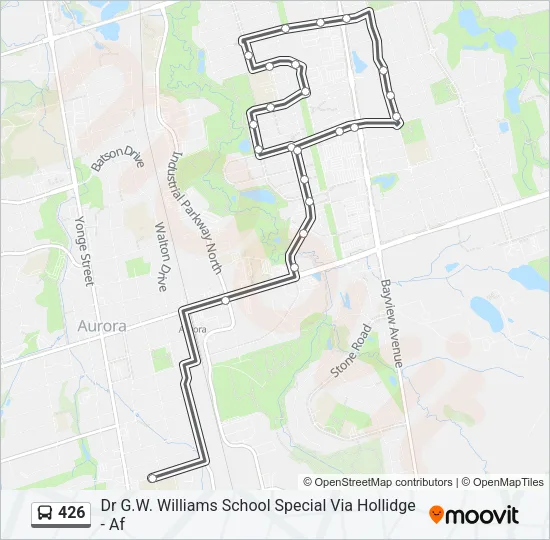 426 Bus Line Map