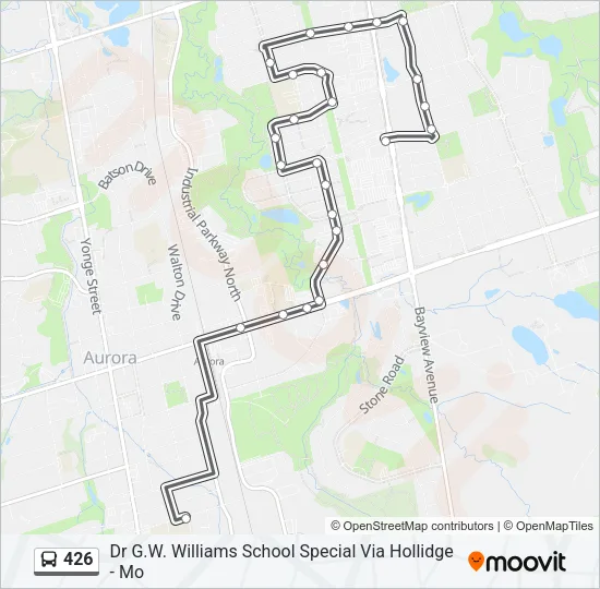 426 Bus Line Map