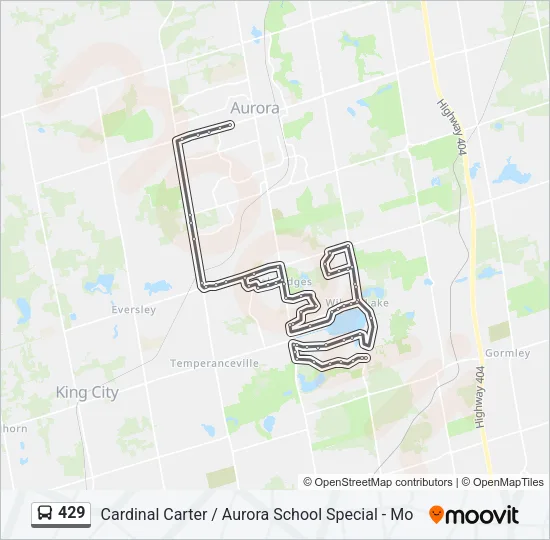 429 Bus Line Map