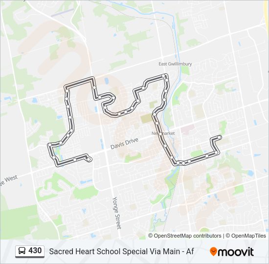 430 Bus Line Map