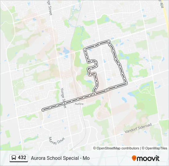 432 Bus Line Map