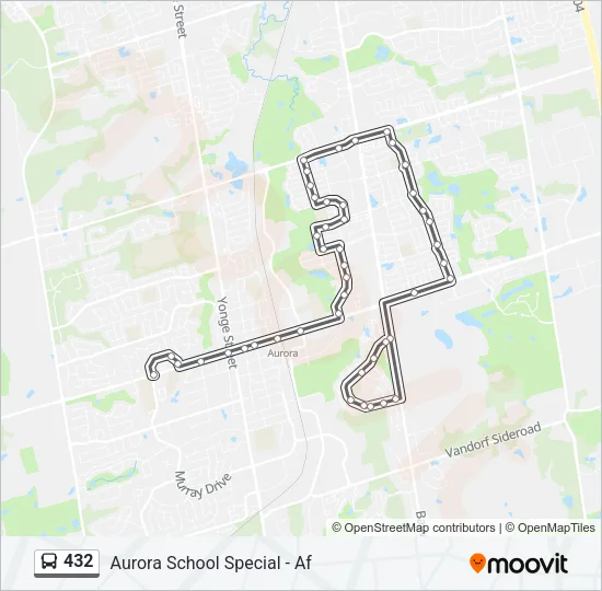 432 Bus Line Map