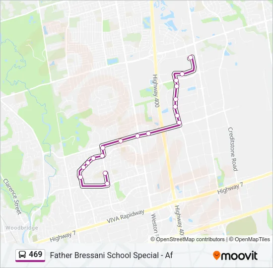 469 Bus Line Map