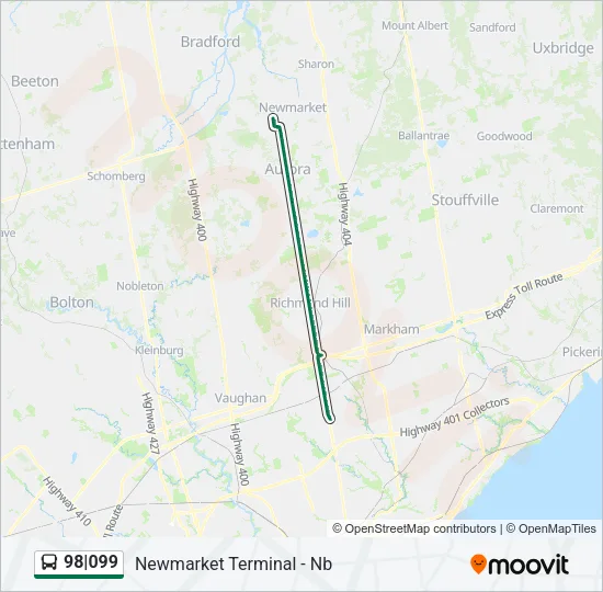 98|099 Bus Line Map