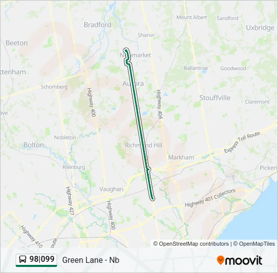 98|099 Bus Line Map