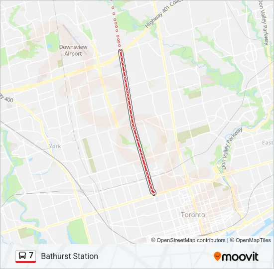 7 Bus Line Map