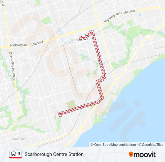 9 Bus Line Map