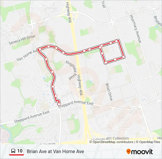 10 Bus Line Map