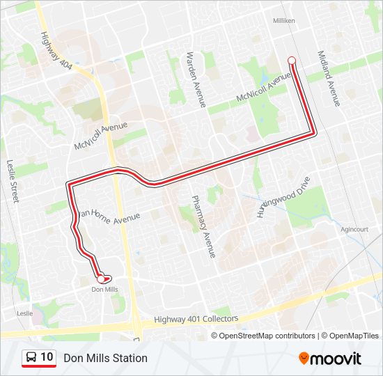 10 Bus Line Map