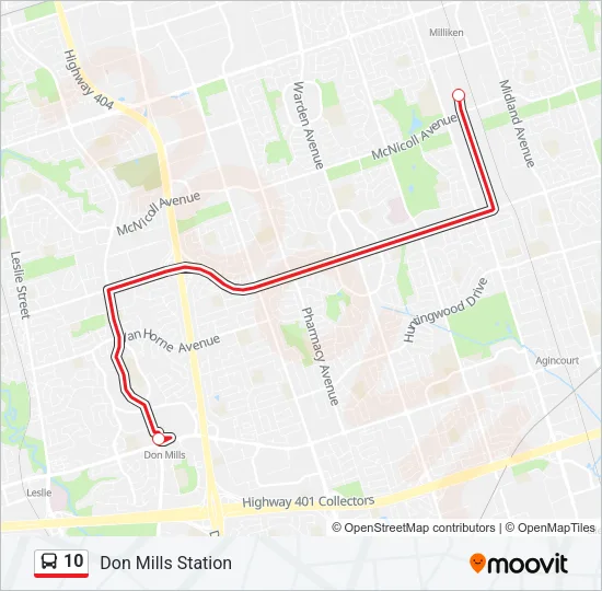 10 Bus Line Map