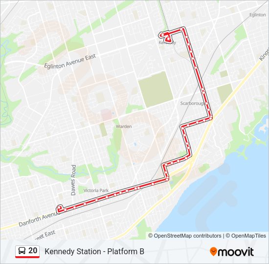 20 Bus Line Map