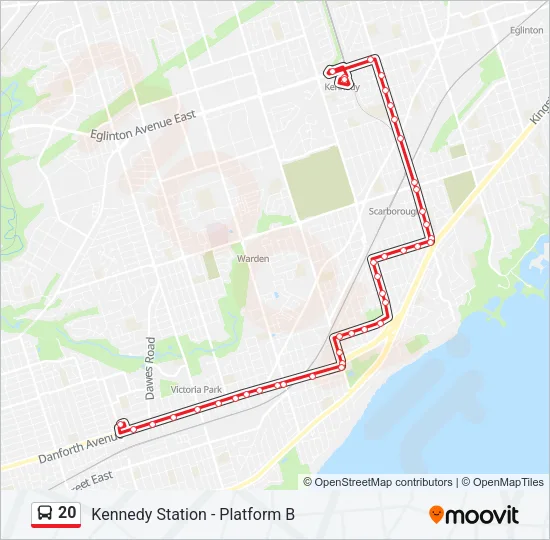 20 Bus Line Map