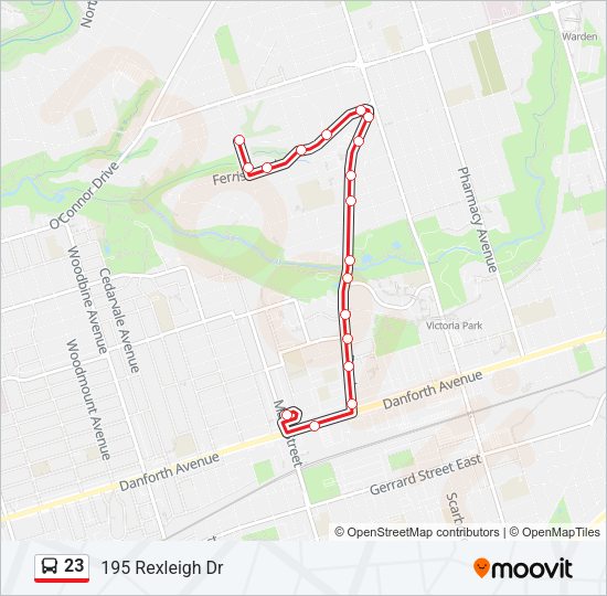 23 Bus Line Map