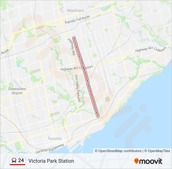 24 Bus Line Map