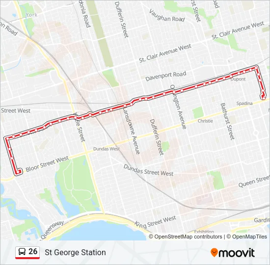 26 Bus Line Map