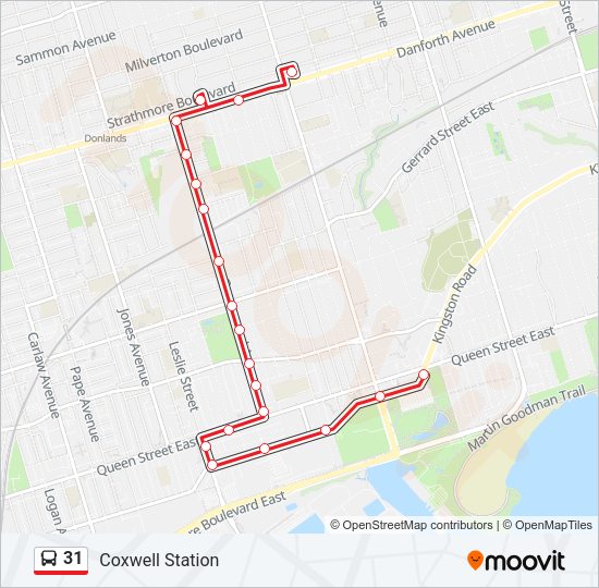 31 Bus Line Map