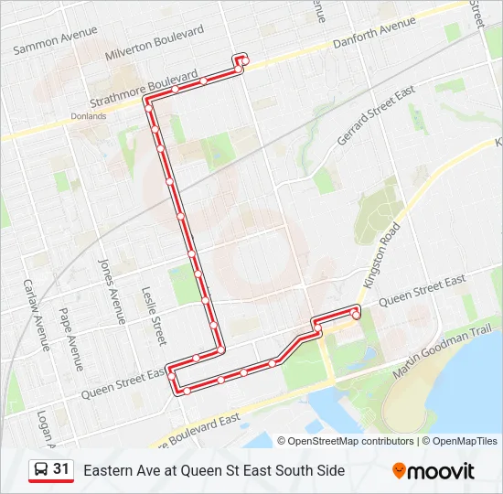 31 Bus Line Map