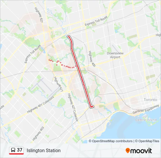 37 Bus Line Map
