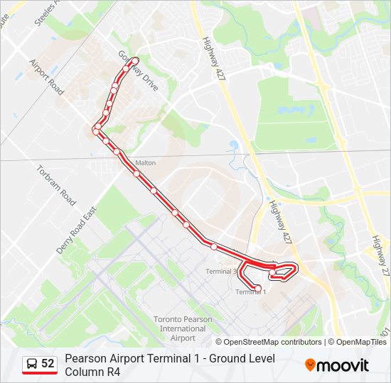 52 Bus Line Map