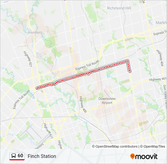 60 Bus Line Map