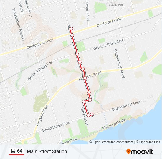 64 Bus Line Map