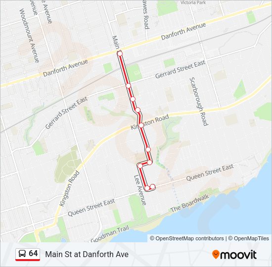 64 Bus Line Map