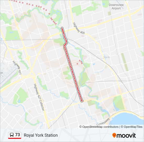 73 Bus Line Map